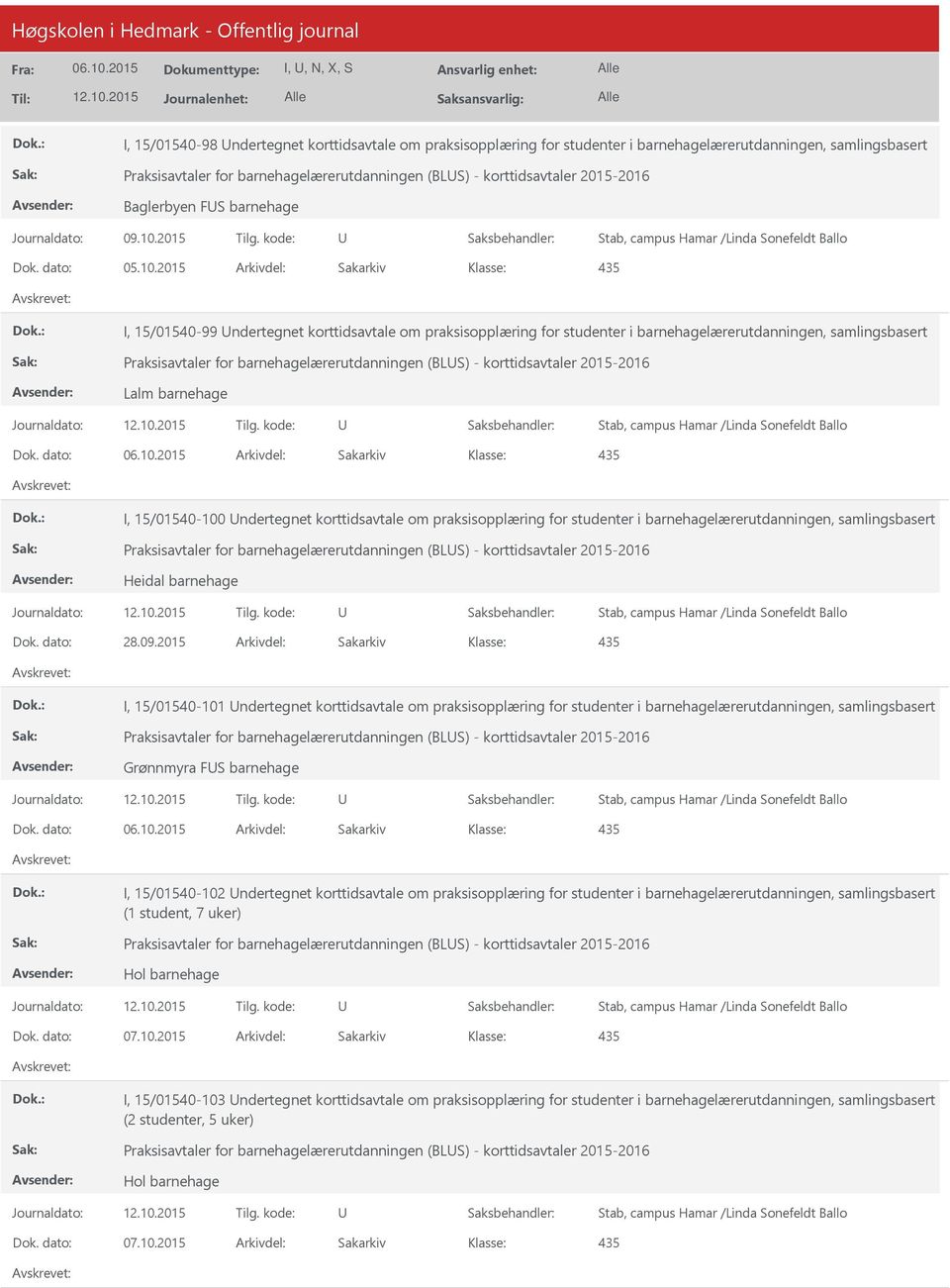 (BLS) - korttidsavtaler 2015-2016 Lalm barnehage Dok.