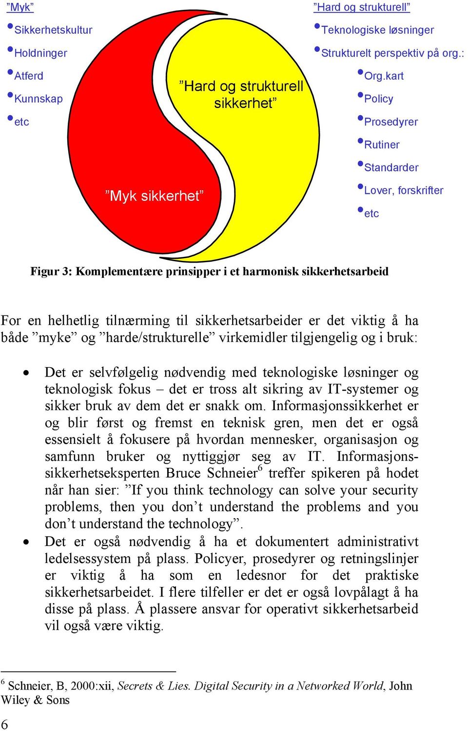 ha både myke og harde/strukturelle virkemidler tilgjengelig og i bruk: Det er selvfølgelig nødvendig med teknologiske løsninger og teknologisk fokus det er tross alt sikring av IT-systemer og sikker