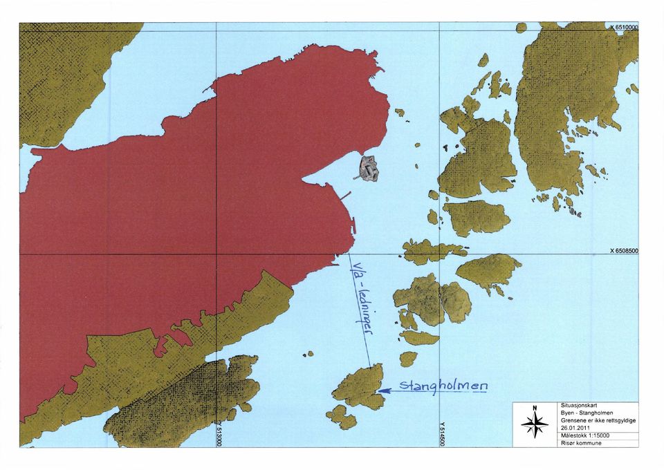 Situasjonskart Byen - Stangholmen