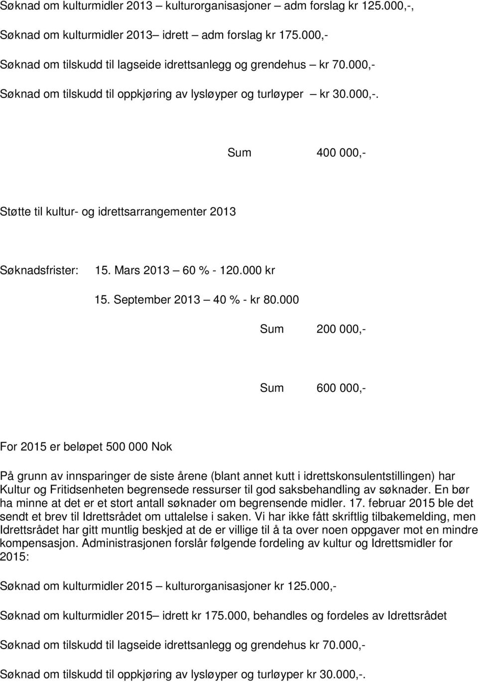 September 2013 40 % - kr 80.