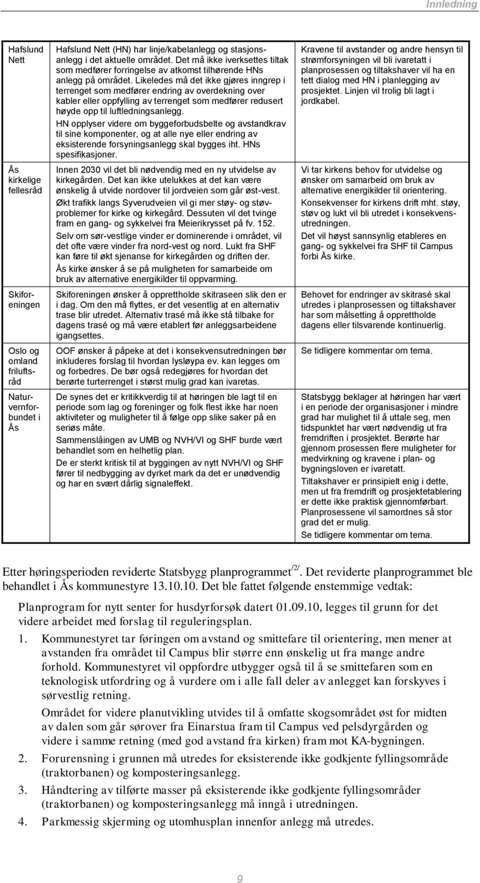 Likeledes må det ikke gjøres inngrep i terrenget som medfører endring av overdekning over kabler eller oppfylling av terrenget som medfører redusert høyde opp til luftledningsanlegg.