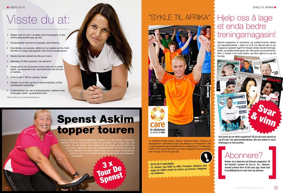 I løpet av to år har Spenst gitt ut syv magasiner spesielt laget for Norges tredje største treningskjede, og tilbakemeldingene har vært gode og konstruktive.