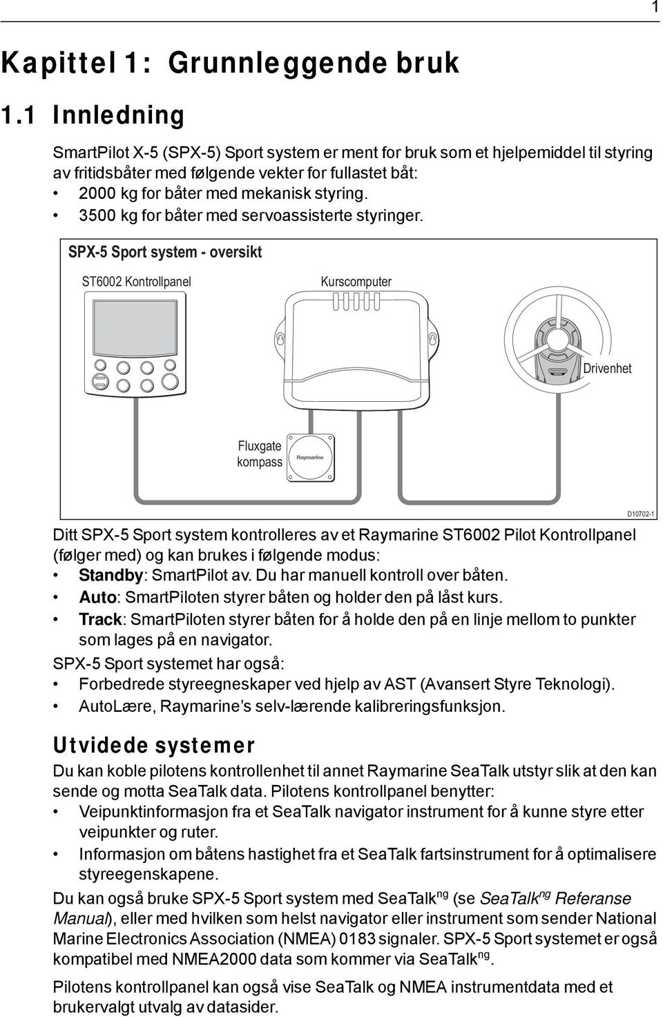 3500 kg for båter med servoassisterte styringer.