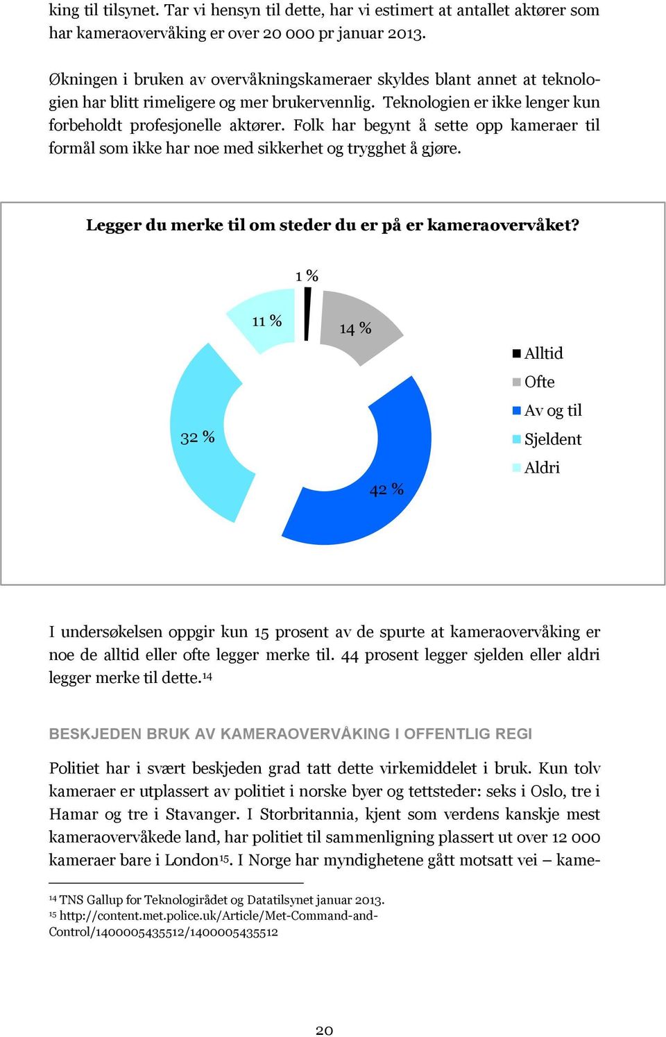 Folk har begynt å sette opp kameraer til formål som ikke har noe med sikkerhet og trygghet å gjøre. Legger du merke til om steder du er på er kameraovervåket?