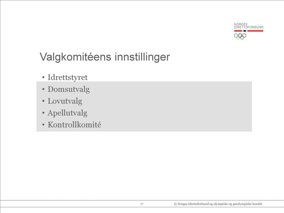 Apellutvalg Kontrollkomité 17 Norges