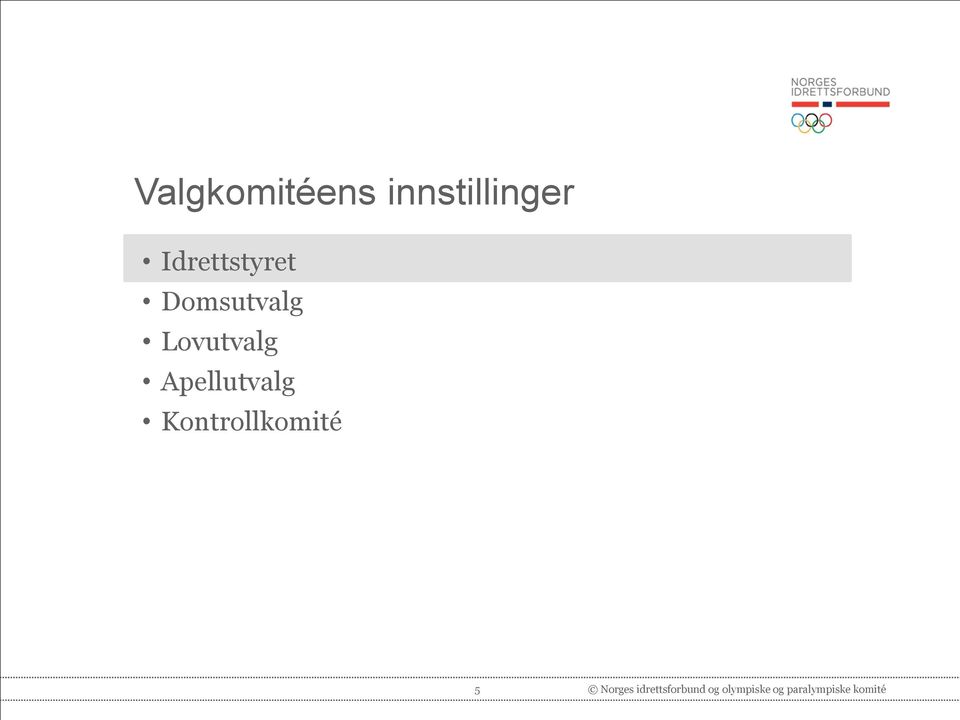 Apellutvalg Kontrollkomité 5 Norges