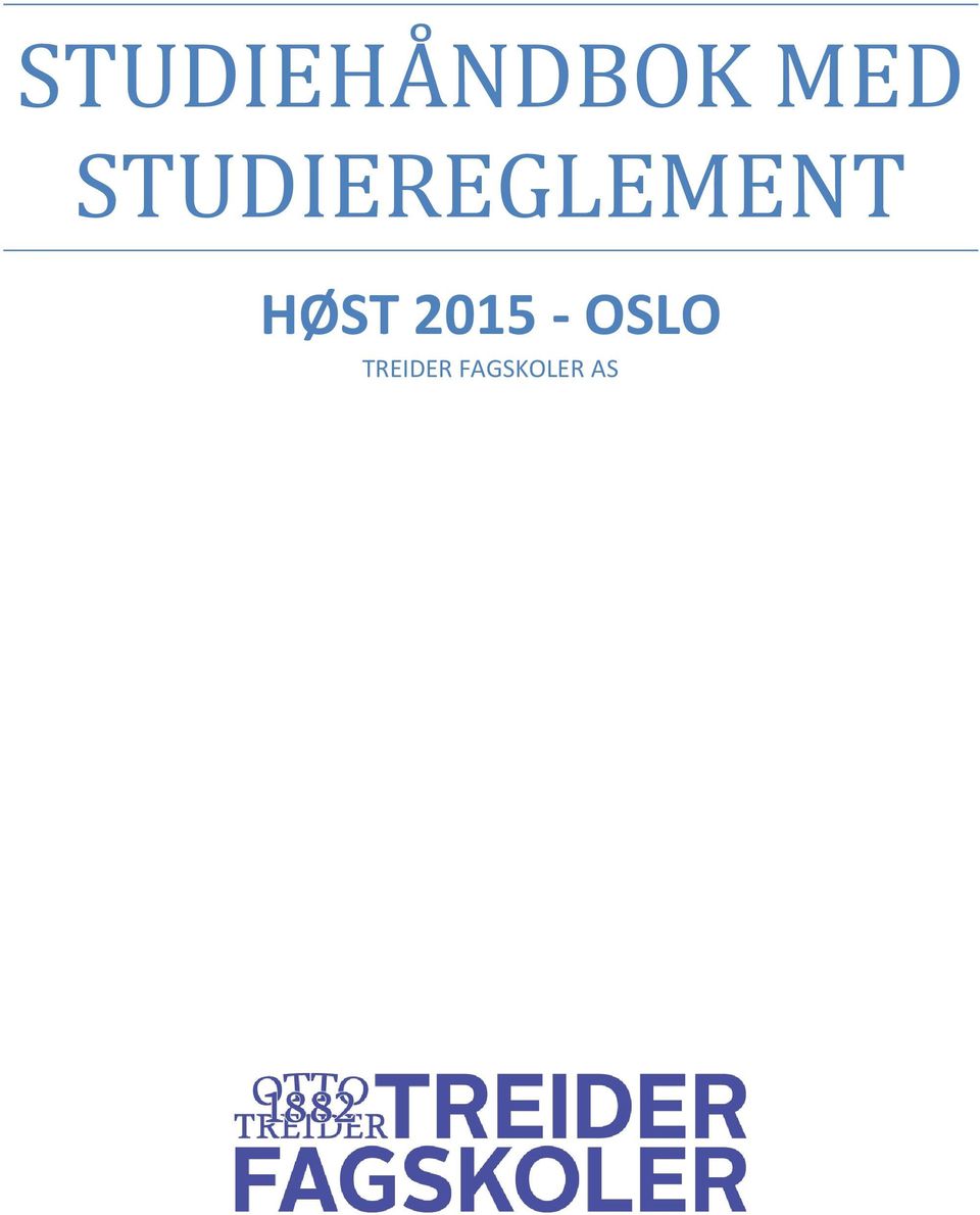 HØST 2015 - OSLO