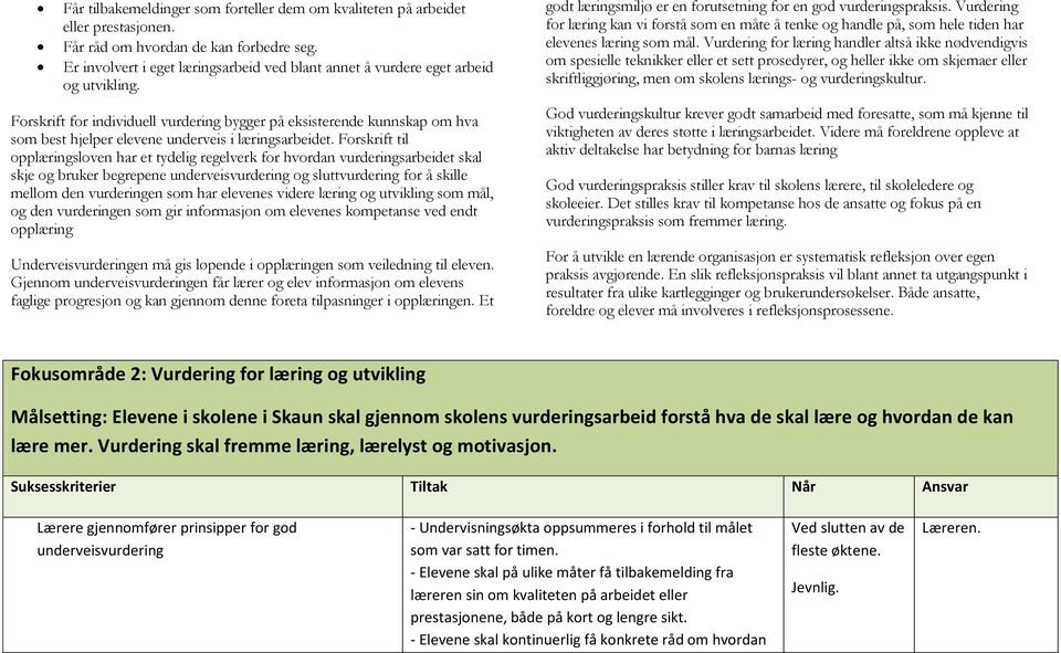 Forskrift for individuell vurdering bygger på eksisterende kunnskap om hva som best hjelper elevene underveis i læringsarbeidet.