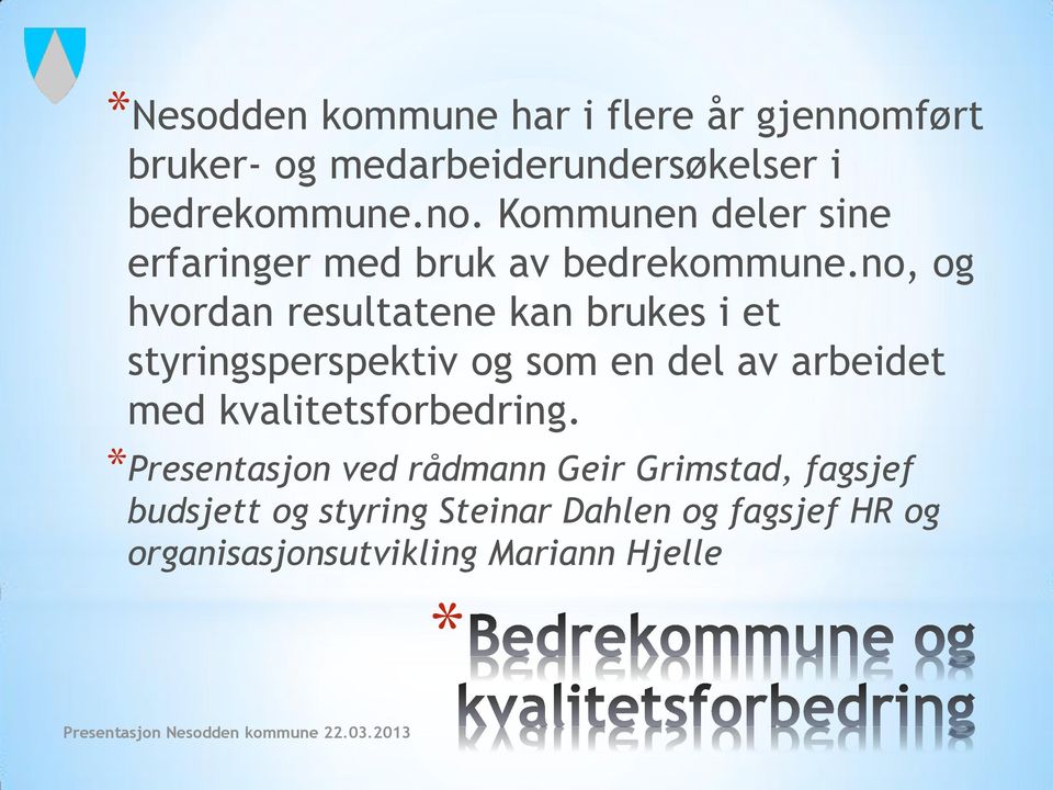 kvalitetsforbedring.