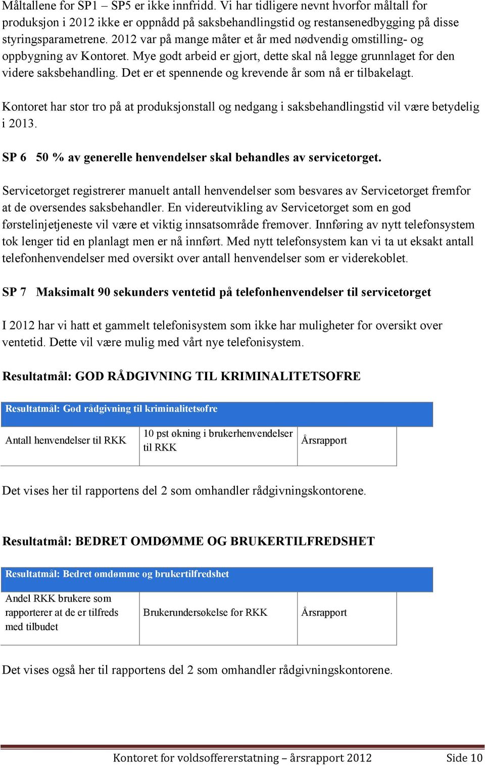 Det er et spennende og krevende år som nå er tilbakelagt. Kontoret har stor tro på at produksjonstall og nedgang i saksbehandlingstid vil være betydelig i 2013.