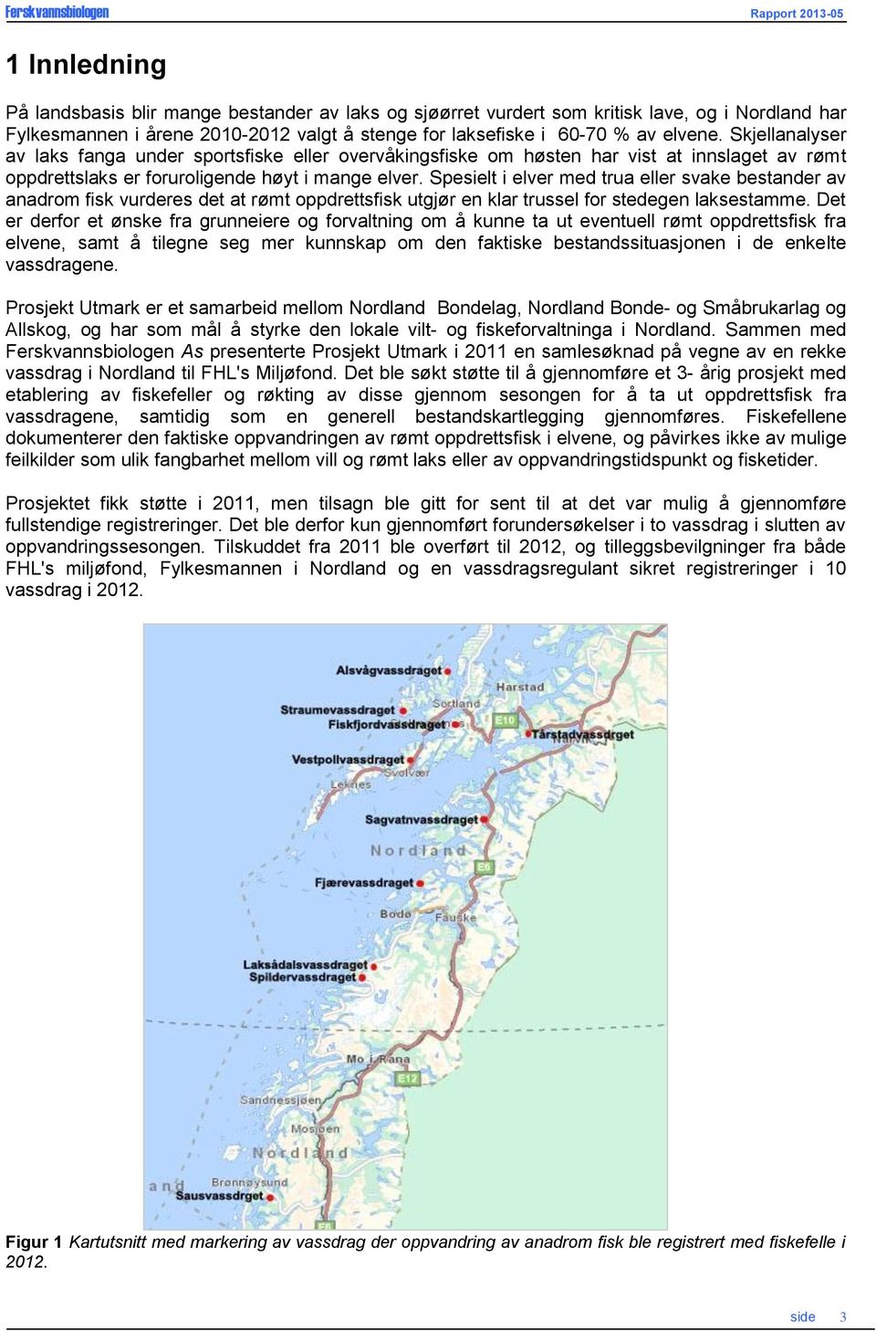 Spesielt i elver med trua eller svake bestander av anadrom fisk vurderes det at rømt oppdrettsfisk utgjør en klar trussel for stedegen laksestamme.