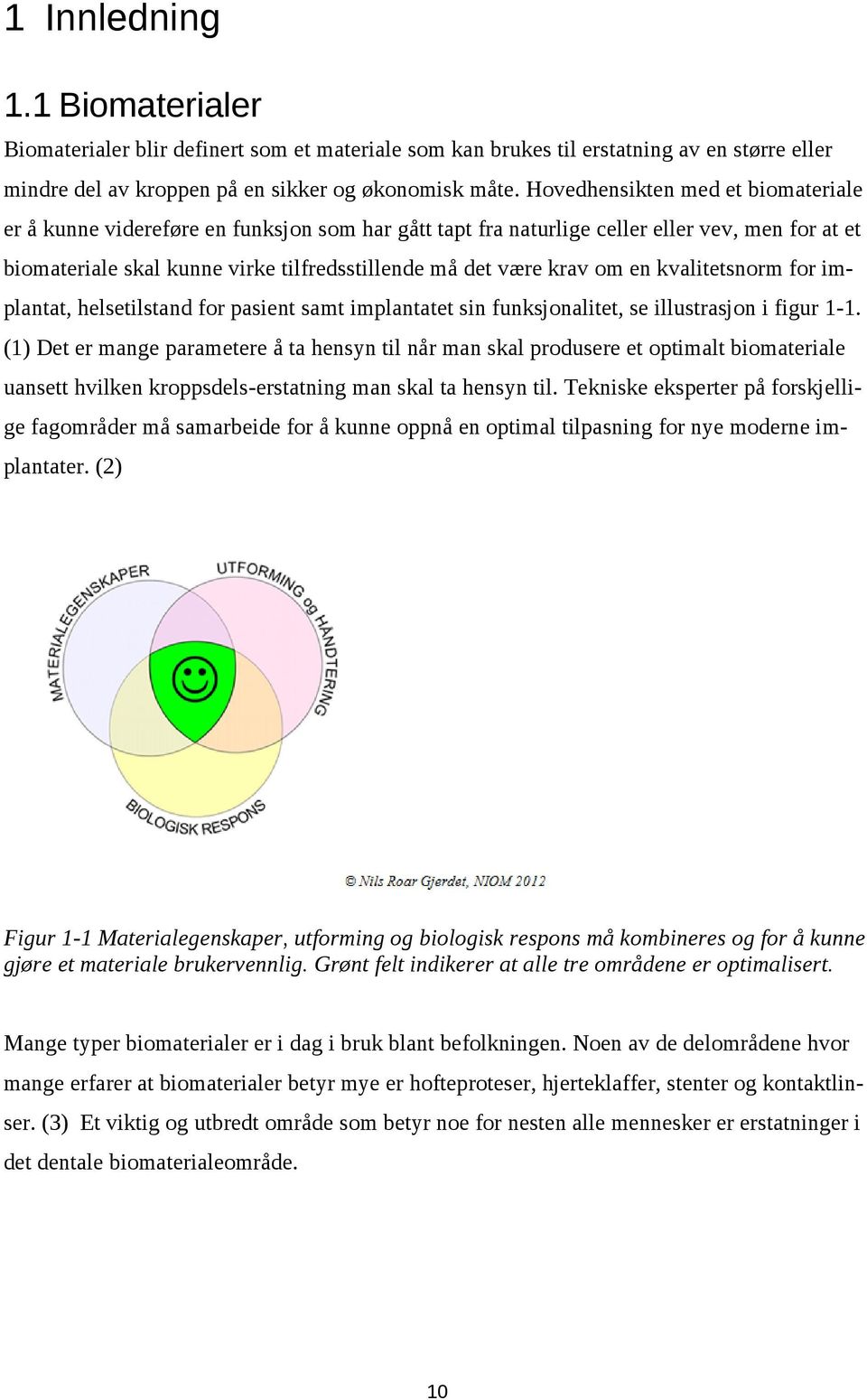 om en kvalitetsnorm for implantat, helsetilstand for pasient samt implantatet sin funksjonalitet, se illustrasjon i figur 1-1.