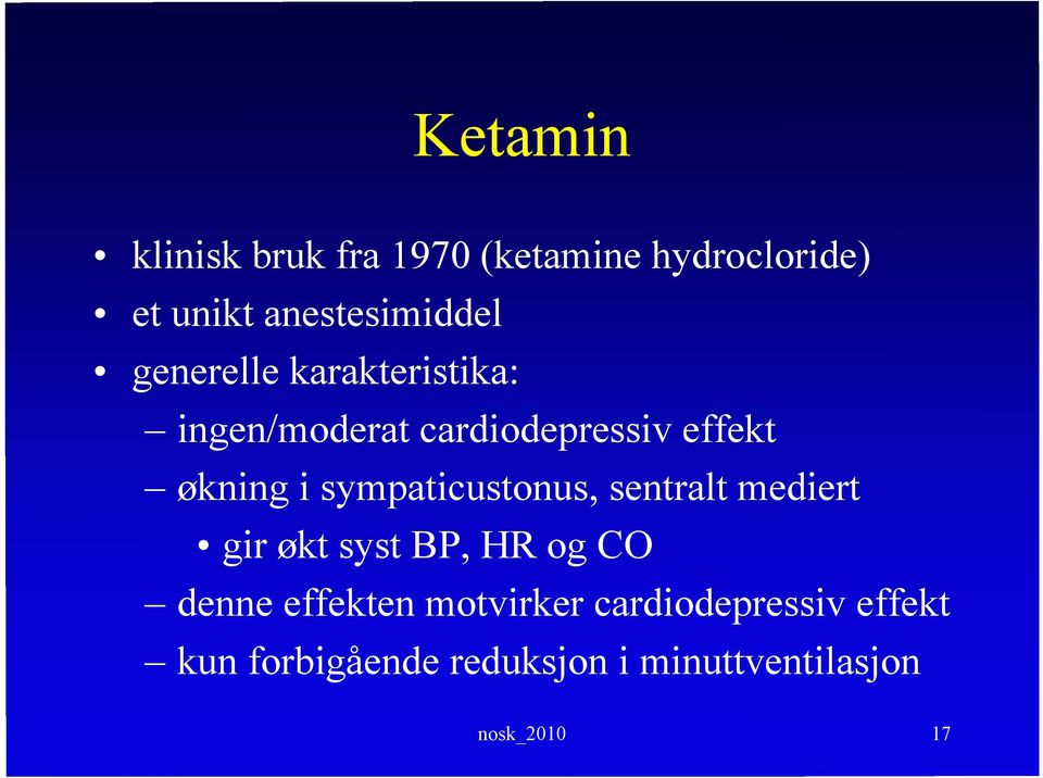 sympaticustonus, sentralt mediert gir økt syst BP, HR og CO denne effekten