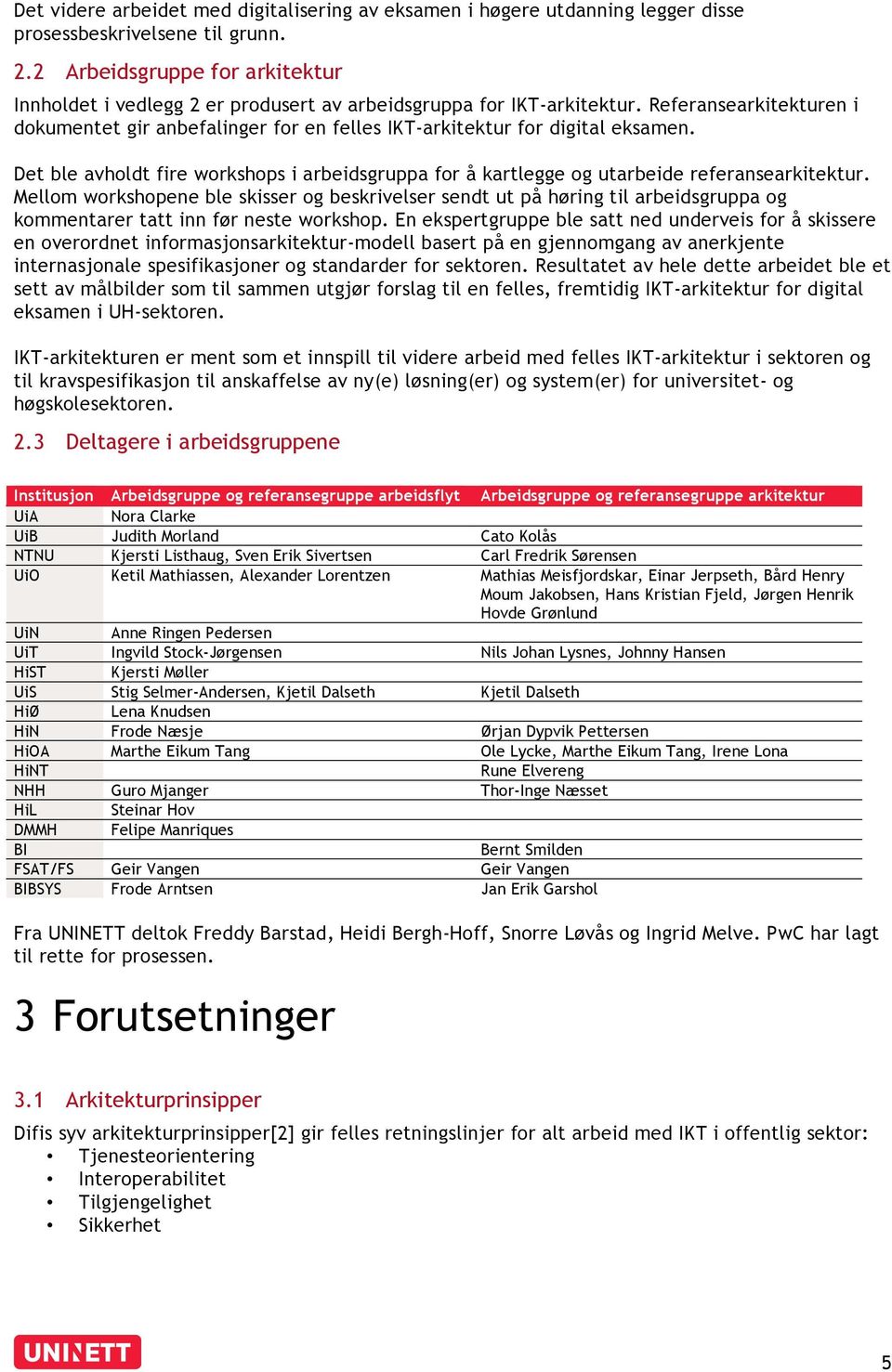 Det ble avholdt fire workshops i arbeidsgruppa for å kartlegge og utarbeide referansearkitektur.