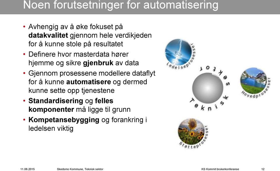 data Gjennom prosessene modellere dataflyt for å kunne automatisere og dermed kunne sette opp