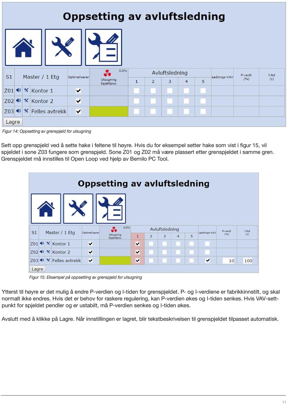 Grenspjeldet må innstilles til Open Loop ved hjelp av Bemilo PC Tool.