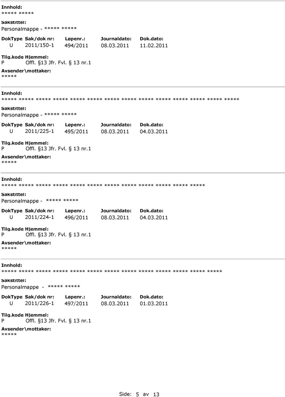 2011 ersonalmappe - 2011/224-1 496/2011 04.03.