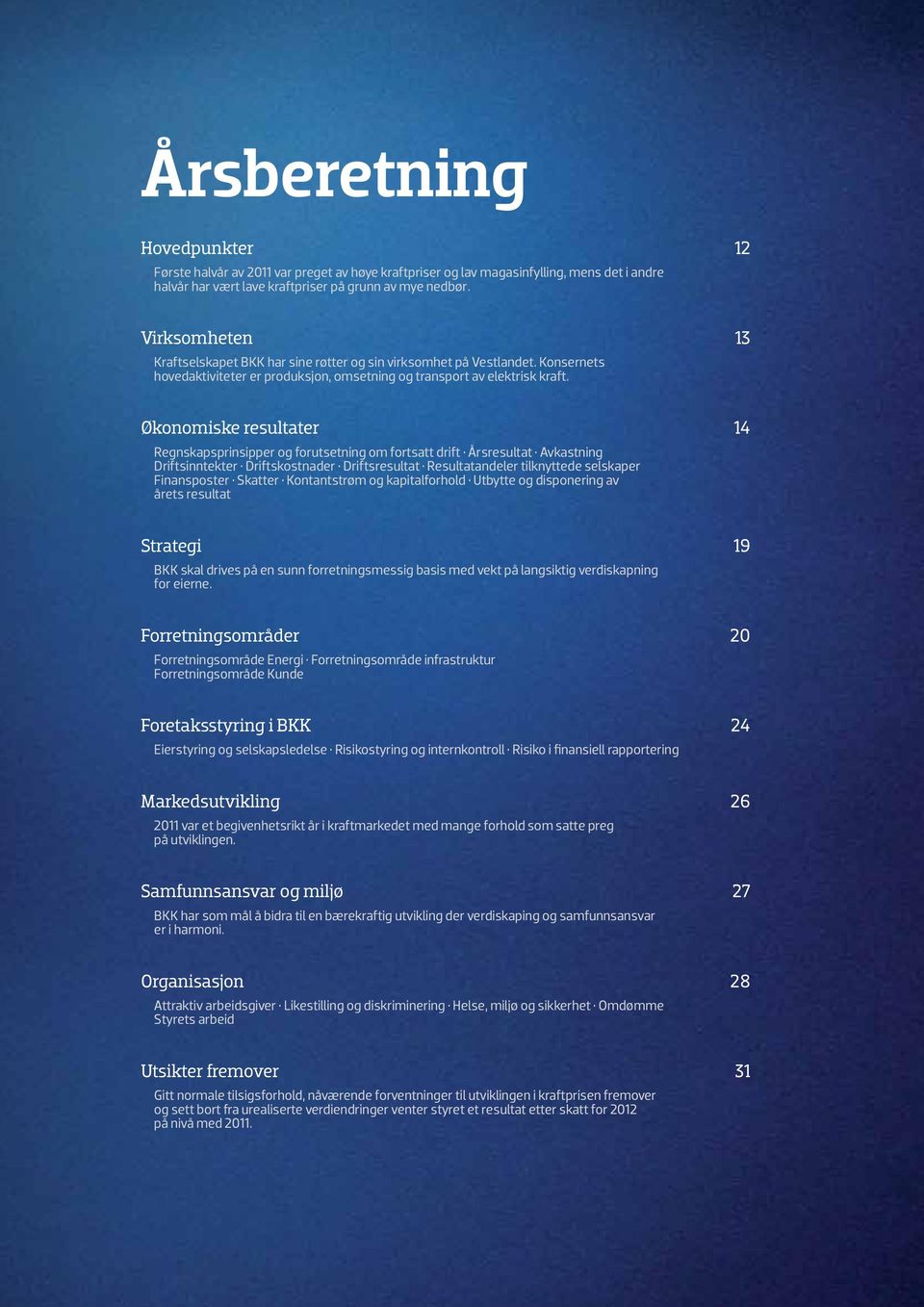 Økonomiske resultater 14 Regnskapsprinsipper og forutsetning om fortsatt drift Årsresultat Avkastning Driftsinntekter Driftskostnader Driftsresultat Resultatandeler tilknyttede selskaper Finansposter