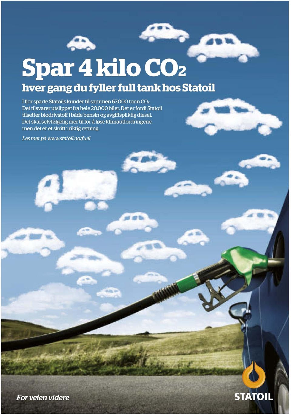 Det er fordi Statoil tilsetter biodrivstoff i både bensin og avgiftspliktig diesel.