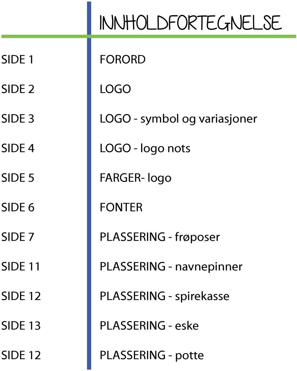 variasjoner LOGO - logo nots FARGER- logo FONTER PLASSERING - frøposer