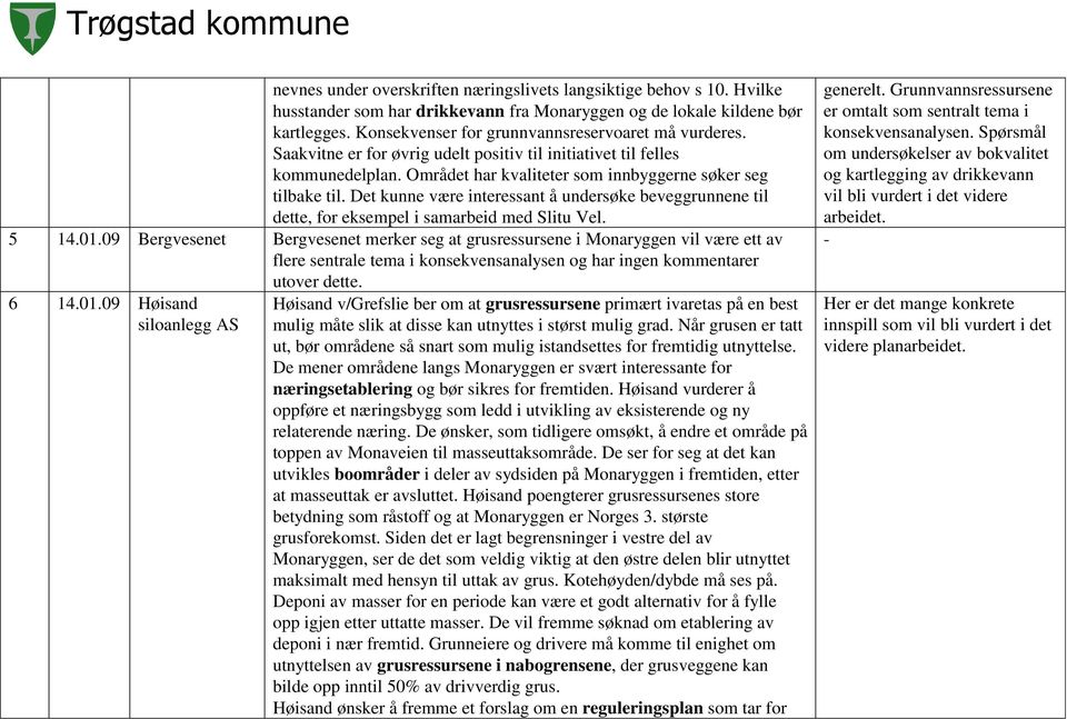 Det kunne være interessant å undersøke beveggrunnene til dette, for eksempel i samarbeid med Slitu Vel. 5 14.01.