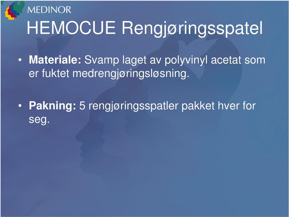 fuktet medrengjøringsløsning.