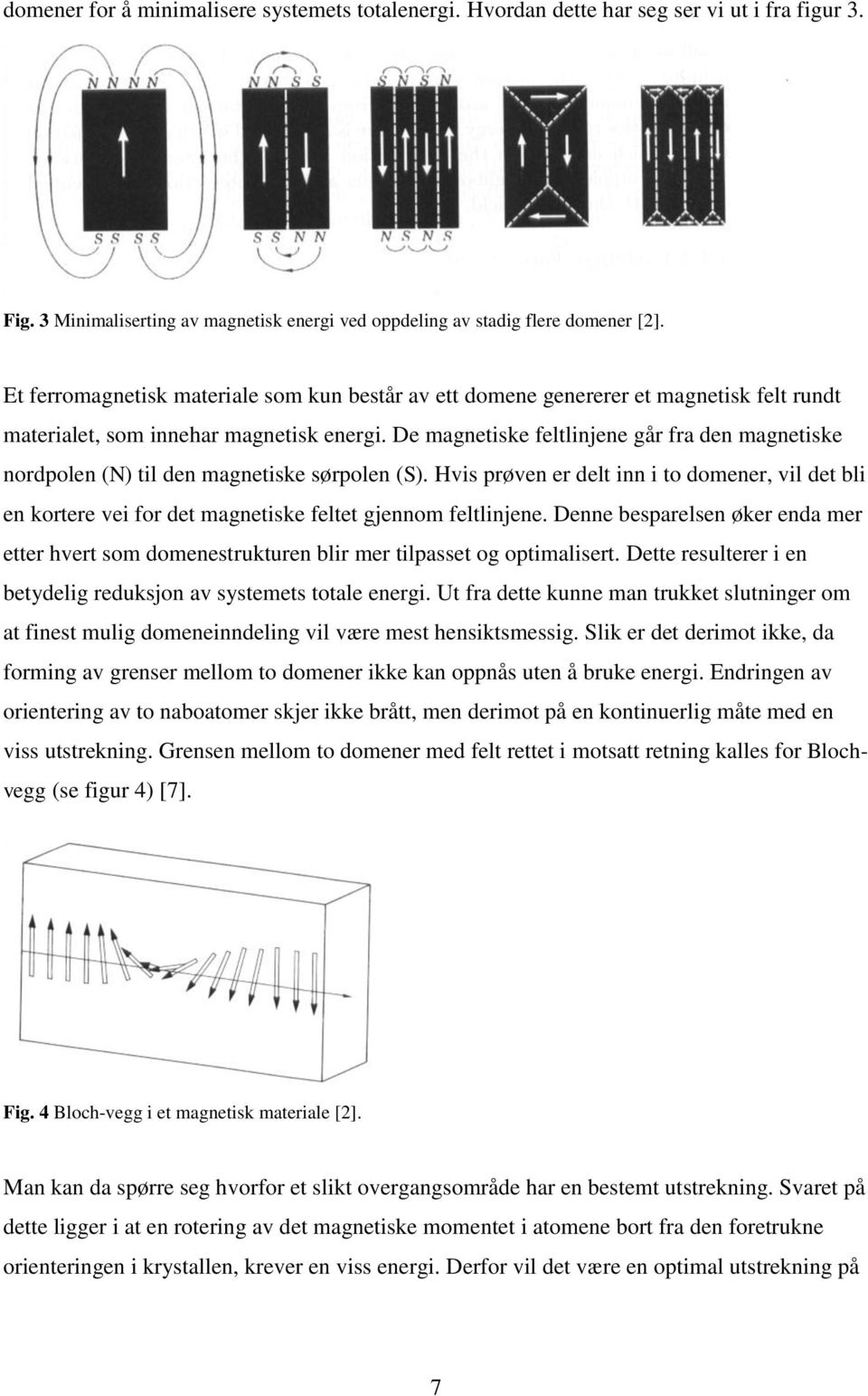 De magnetiske feltlinjene går fra den magnetiske nordpolen (N) til den magnetiske sørpolen (S).