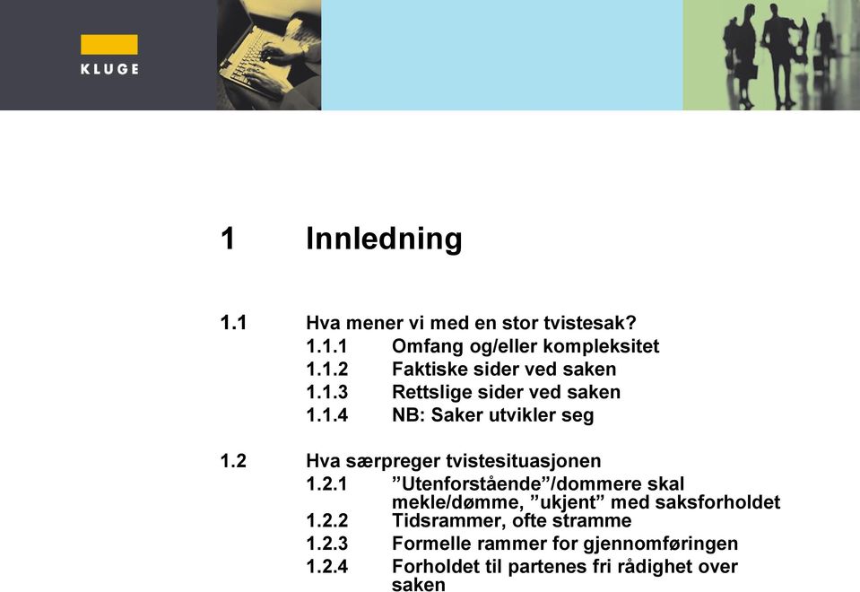 Hva særpreger tvistesituasjonen 1.2.