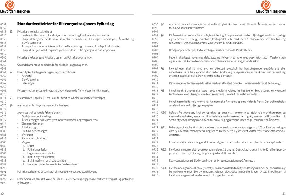 diskusjoner rundt saker som skal behandles av Elevtinget, Landsstyret, Årsmøtet og Elevforsamlingen Ta opp saker som er av interesse for medlemmene og stimulere til skolepolitisk aktivitet Skape