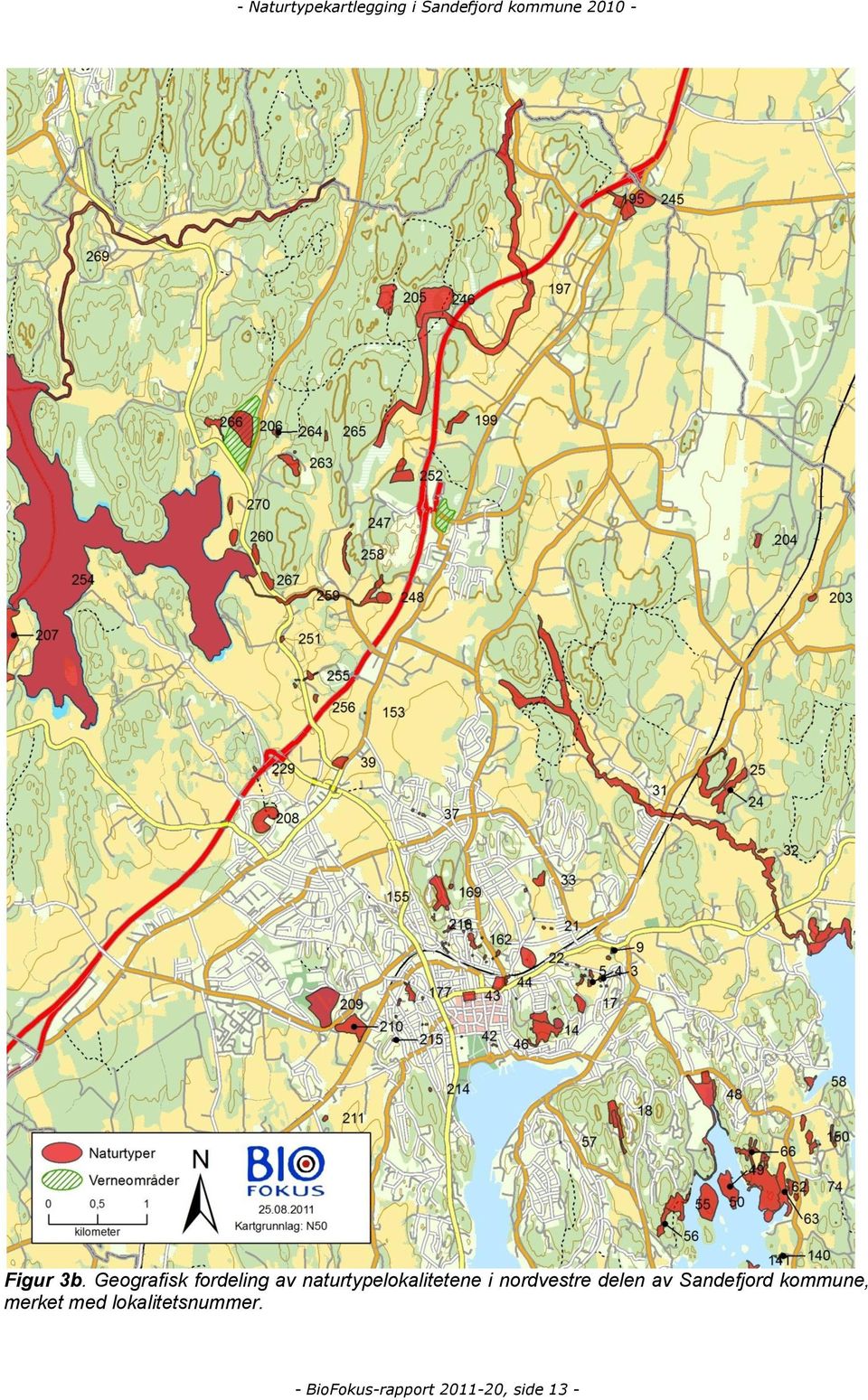 naturtypelokalitetene i nordvestre delen