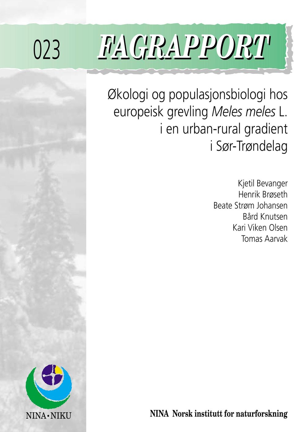 i en urban-rural gradient i Sør-Trøndelag Kjetil Bevanger Henrik