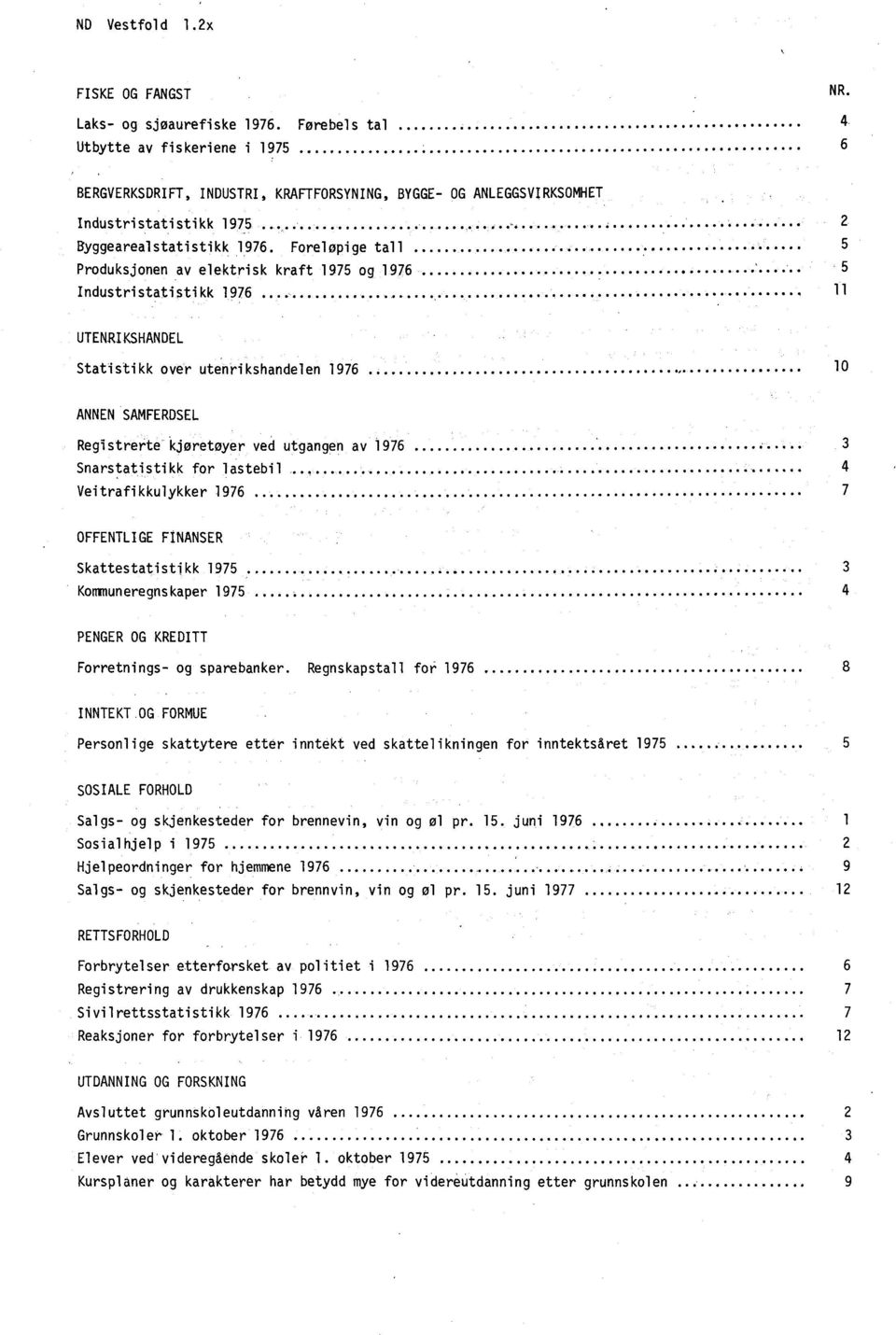 .. Produksjonen av elektrisk kraft 1975 og 1976 Industristatistikk 1976.