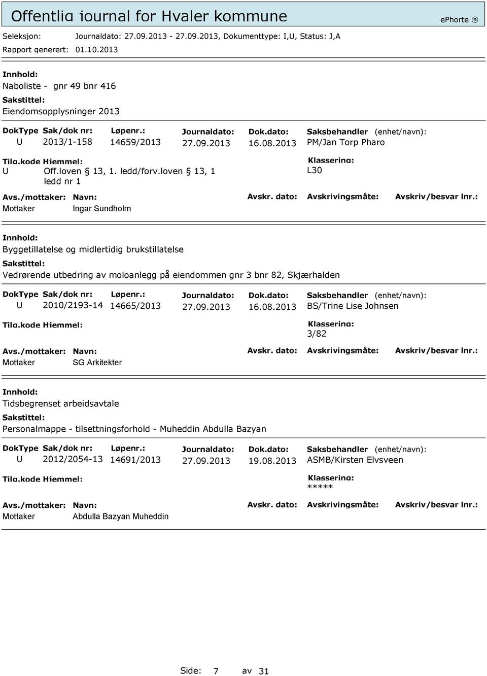 loven 13, 1 ledd nr 1 L30 ngar Sundholm Byggetillatelse og midlertidig brukstillatelse Vedrørende utbedring av moloanlegg på eiendommen gnr 3 bnr 82,