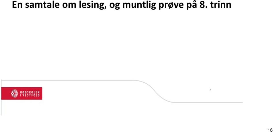 muntlig prøve