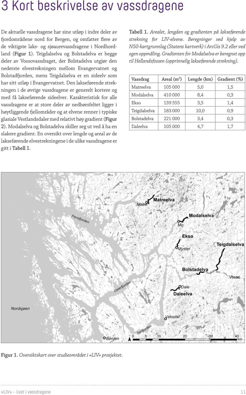 Teigdalselva og Bolstadelva er begge deler av Vossovassdraget, der Bolstadelva utgjør den nederste elvestrekningen mellom Evangervatnet og Bolstad fjorden, mens Teigdalselva er en sideelv som har