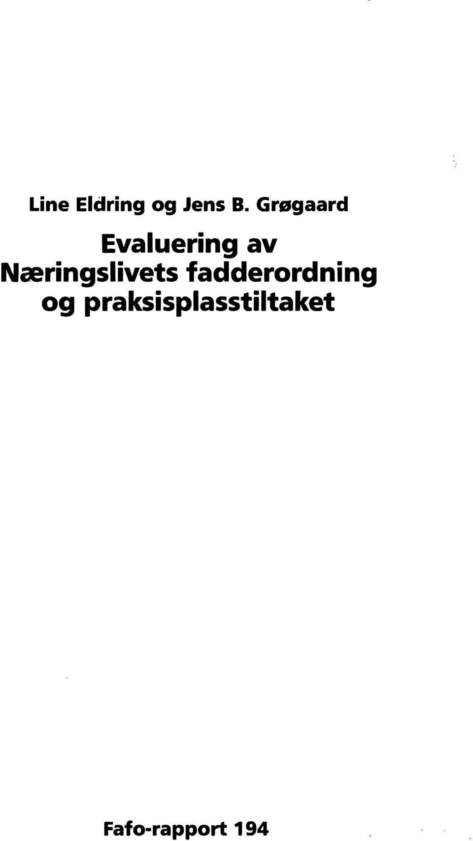 Næringslivets fadderordning