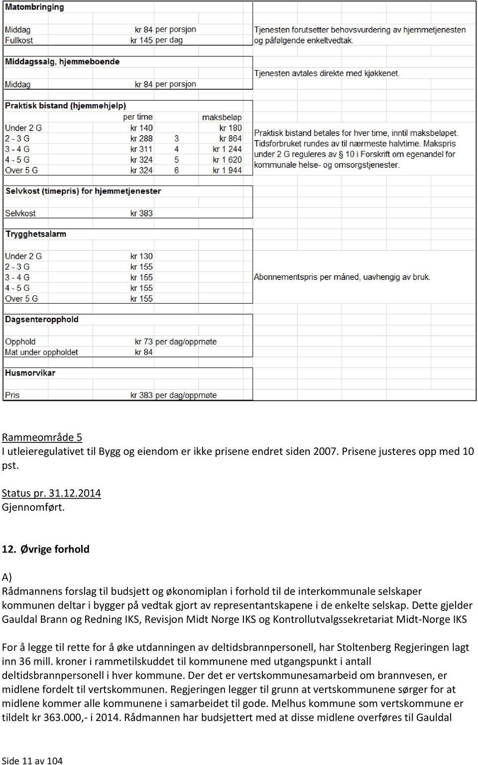 Dette gjelder Gauldal Brann og Redning IKS, Revisjon Midt Norge IKS og Kontrollutvalgssekretariat Midt-Norge IKS For å legge til rette for å øke utdanningen av deltidsbrannpersonell, har Stoltenberg