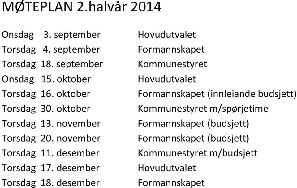 desember Torsdag 18.