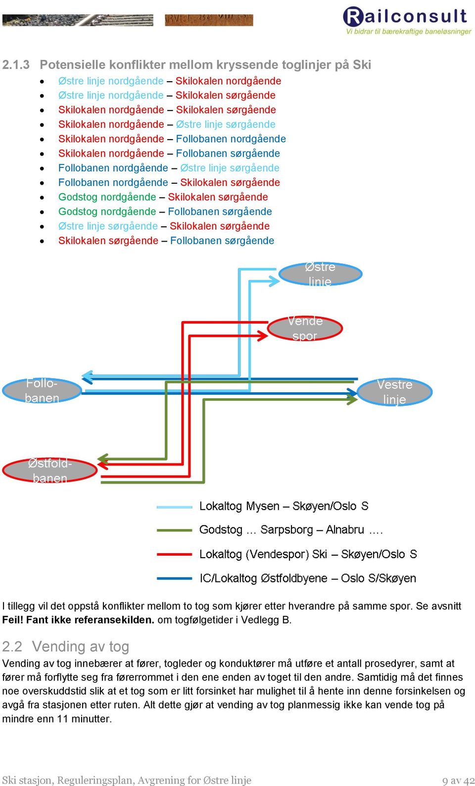 Skilokalen sørgående Godstog nordgående Skilokalen sørgående Godstog nordgående Follobanen sørgående Østre linje sørgående Skilokalen sørgående Skilokalen sørgående Follobanen sørgående I tillegg vil
