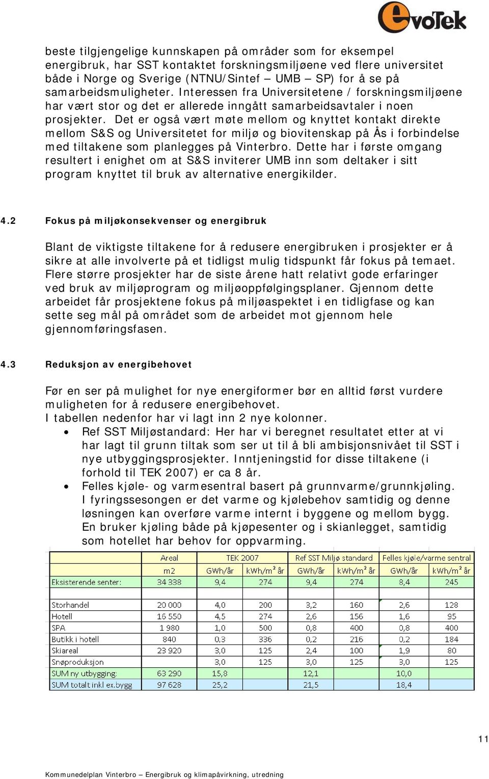 Det er også vært møte mellom og knyttet kontakt direkte mellom S&S og Universitetet for miljø og biovitenskap på Ås i forbindelse med tiltakene som planlegges på Vinterbro.