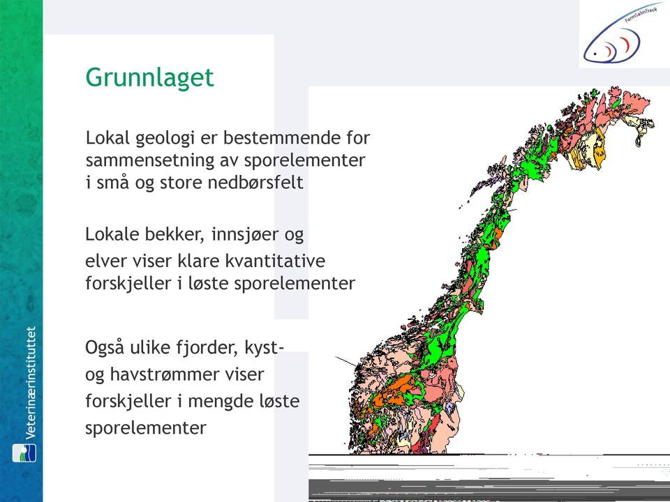 elver viser klare kvantitative forskjeller i løste sporelementer Også