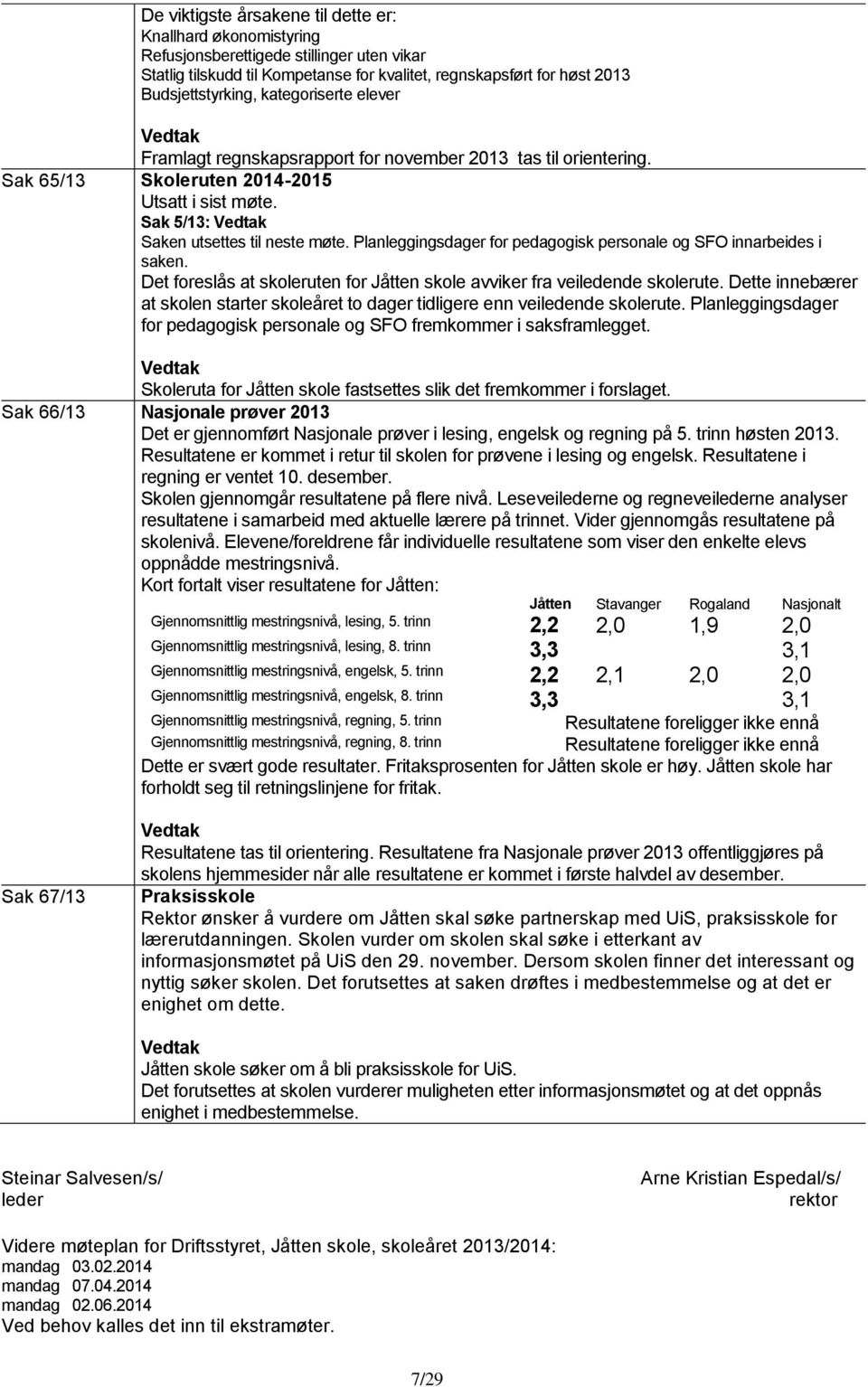 Planleggingsdager for pedagogisk personale og SFO innarbeides i saken. Det foreslås at skoleruten for Jåtten skole avviker fra veiledende skolerute.