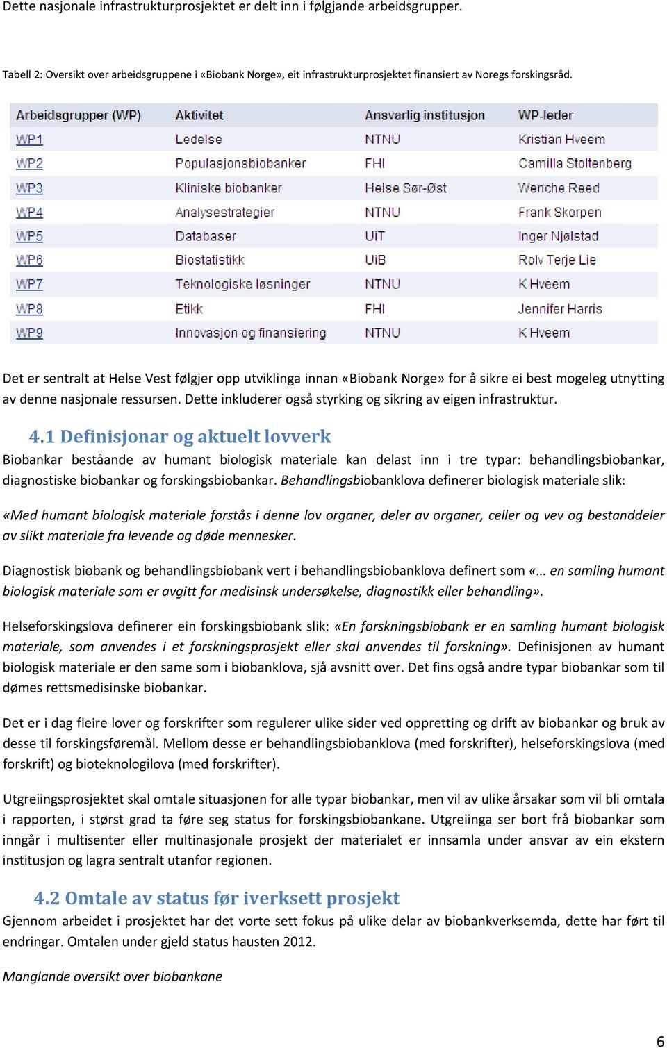 Det er sentralt at Helse Vest følgjer opp utviklinga innan «Biobank Norge» for å sikre ei best meleg utnytting av denne nasjonale ressursen.