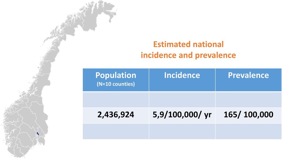 counties) Incidence Prevalence