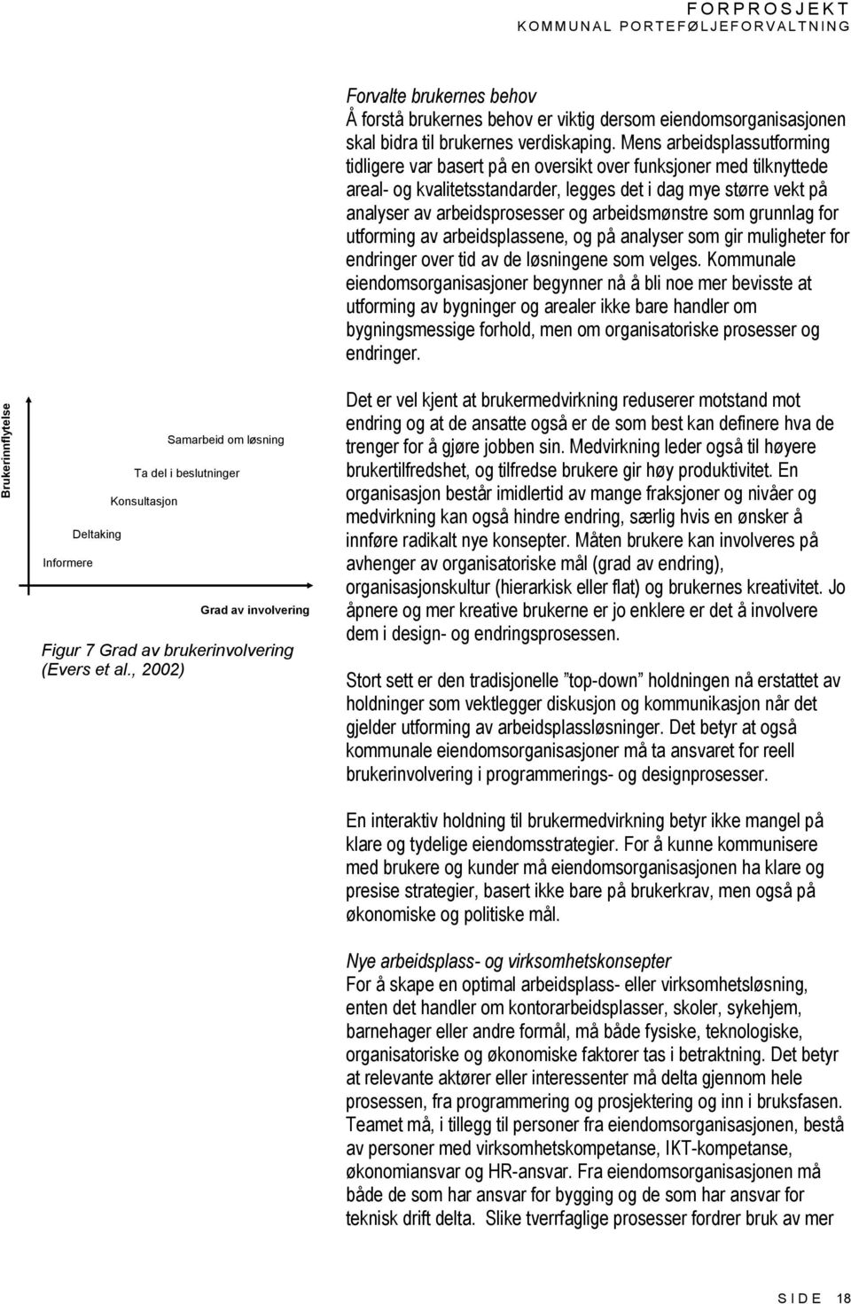 Mens arbeidsplassutforming tidligere var basert på en oversikt over funksjoner med tilknyttede areal- og kvalitetsstandarder, legges det i dag mye større vekt på analyser av arbeidsprosesser og