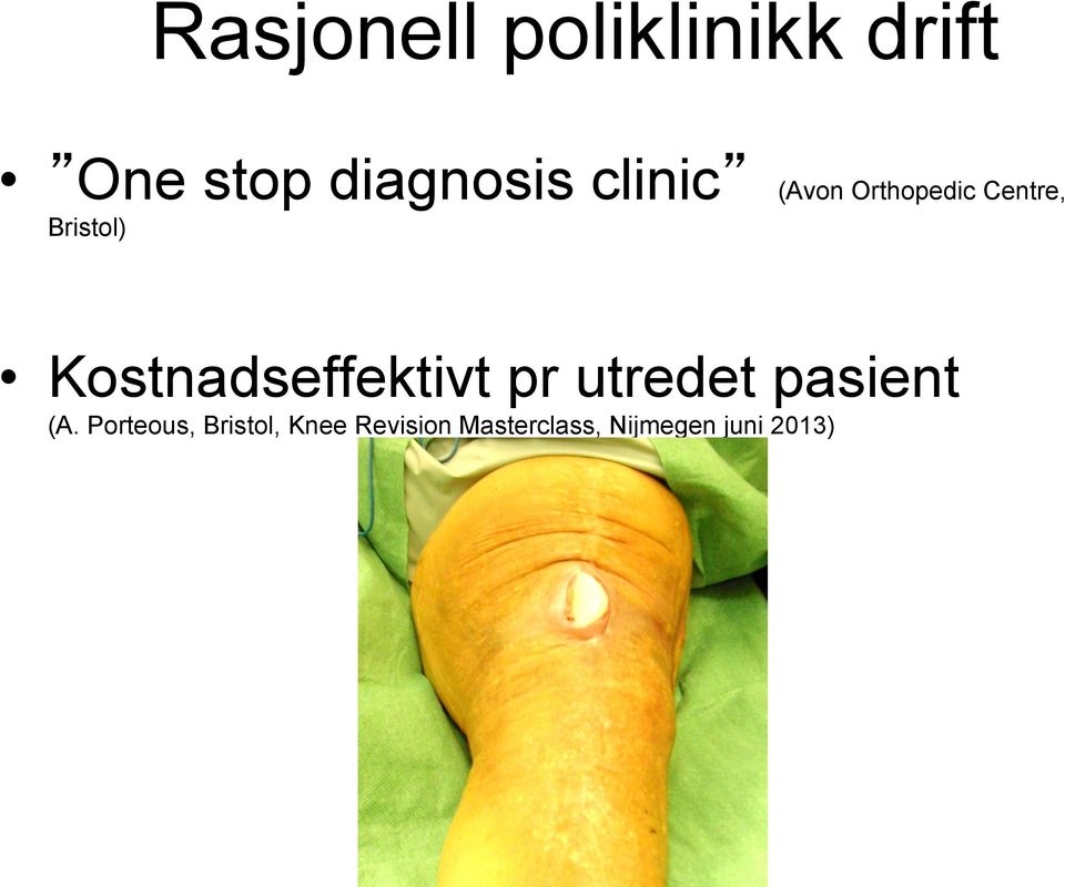 Kostnadseffektivt pr utredet pasient (A.