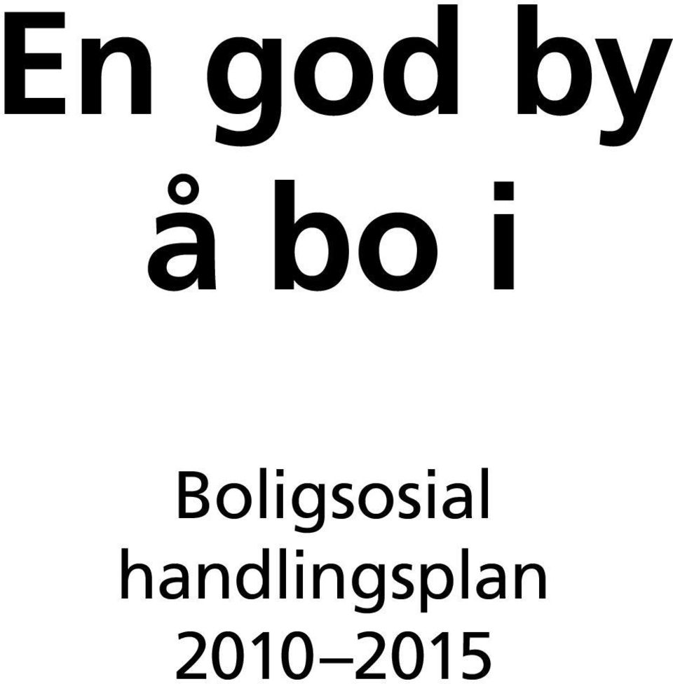 Boligsosial