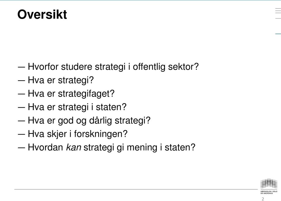 Hva er strategi i staten?