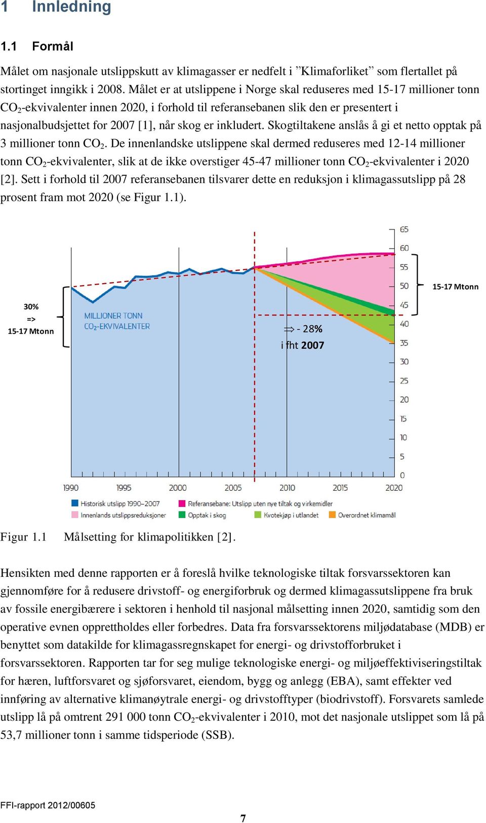 er inkludert. Skogtiltakene anslås å gi et netto opptak på 3 millioner tonn CO 2.