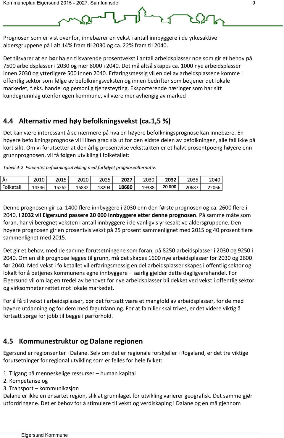 1000 nye arbeidsplasser innen 2030 og ytterligere 500 innen 2040.